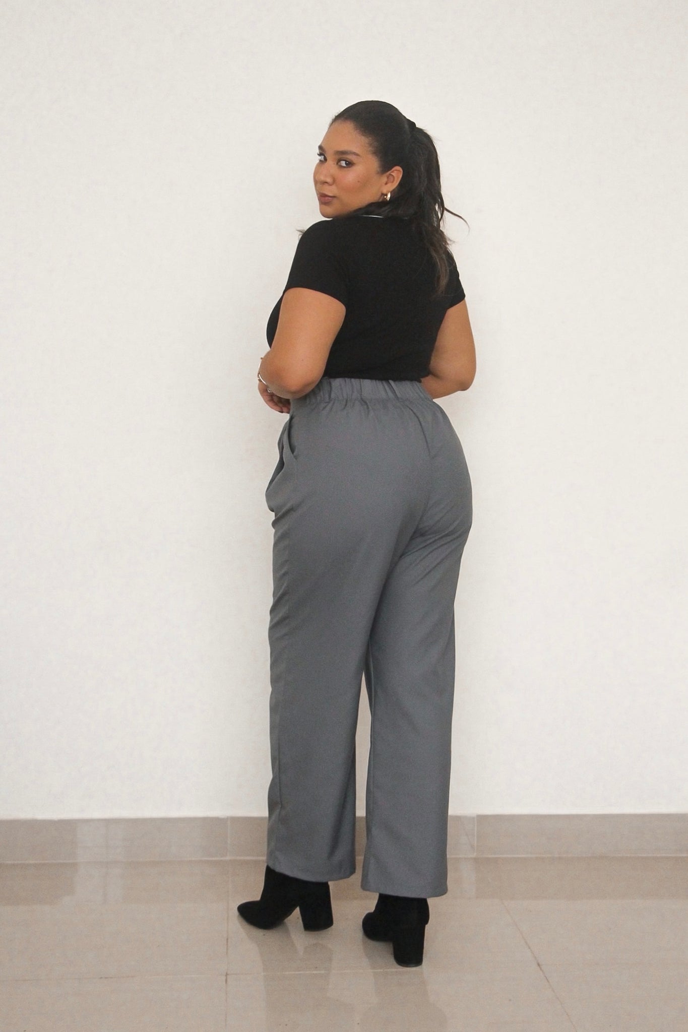 Pantalón sastre Marina - Gris (Disponible solo en S)